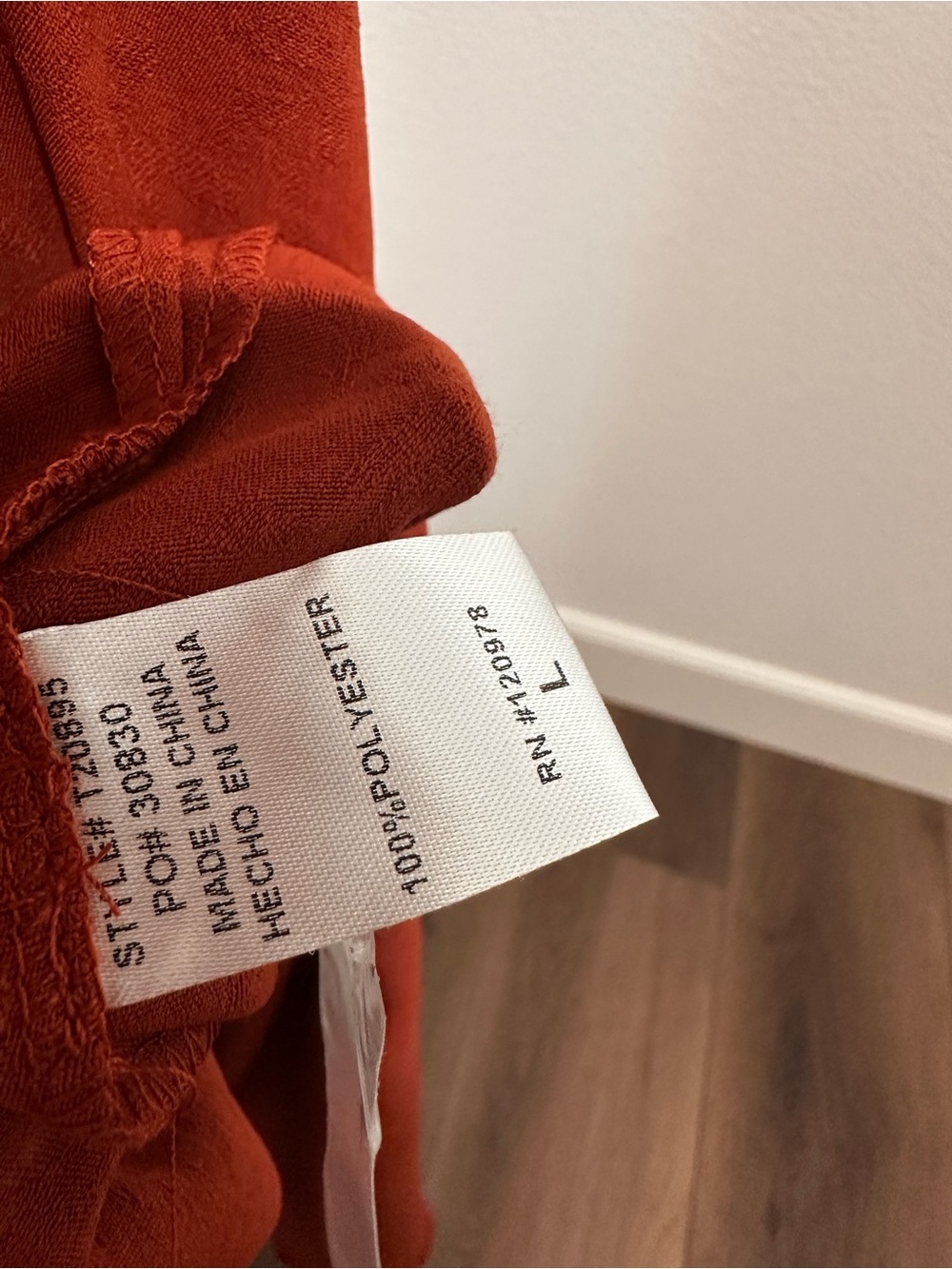 entro Rust Ruffle-Trim Tunic - Picture 10 of 11